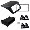 Mitsubishi Pajero Audio Mod Frame: 2DIN Fascia Panel with Toyota Storage Box.