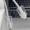 Clear Data Cable Protector Sleeves Anti-Breakage Cord Saver Mobile Phone Accessory For All Cell Phone Flexible Cord Management