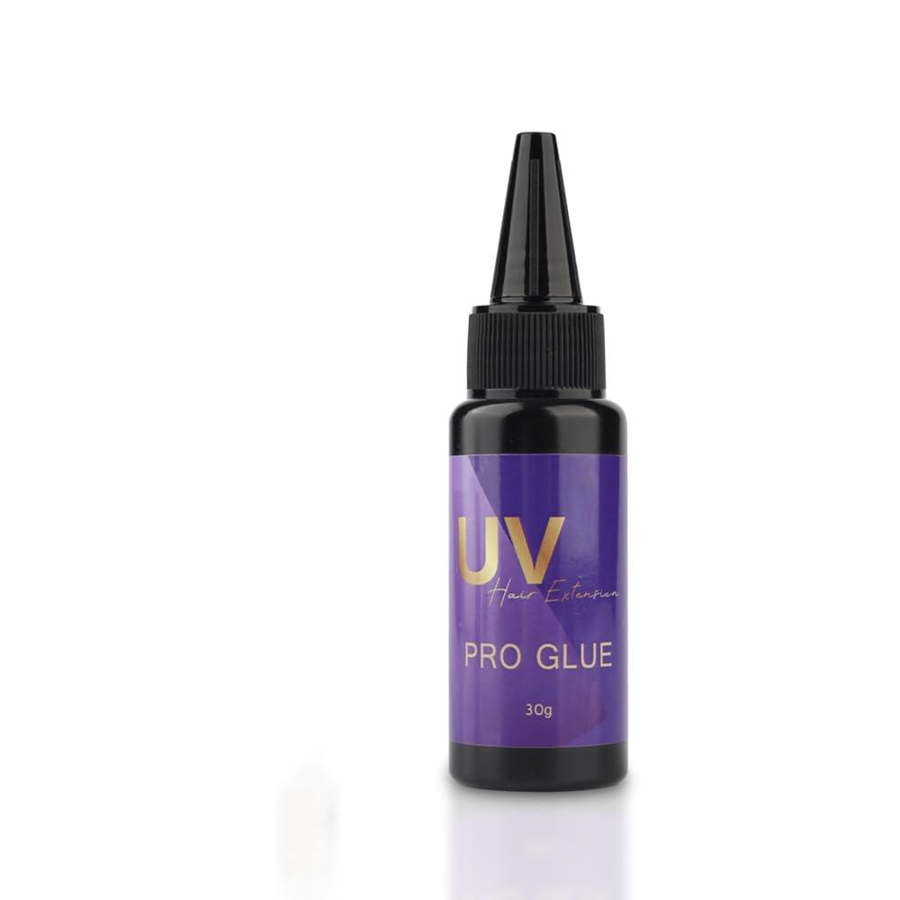 Professional UV Hair Extension Kit with Anti-UV Shields, Fast Drying Glue & Remover, and Complete Hair Styling Tools uv hair glue