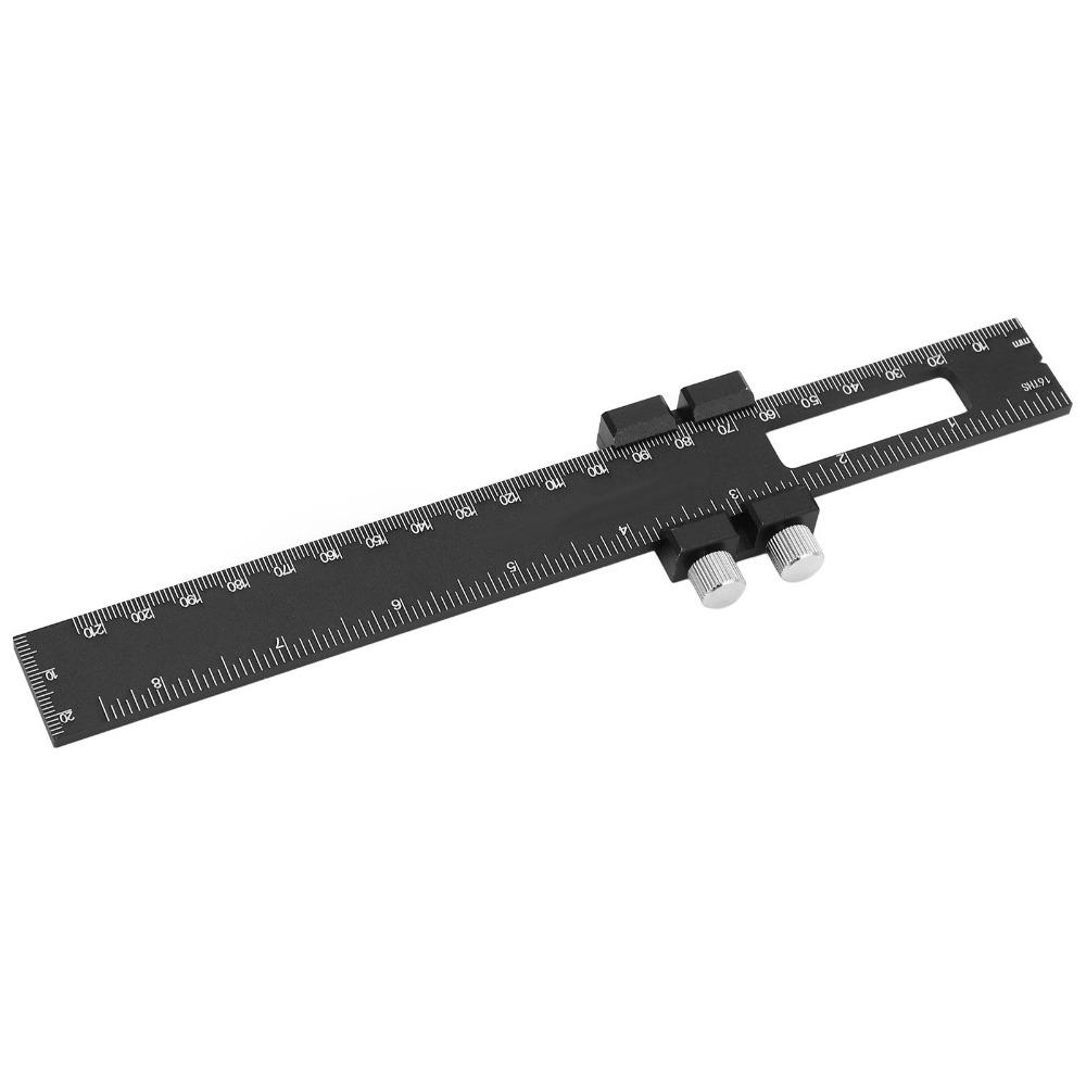Aluminum Alloy Adjustable Slide Stop Ruler Slide Stop Precision Pocket Ruler For Engineers