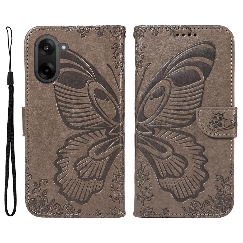 For OnePlus Nord CE5 5G/OnePlus Ace 5 Racing 5G Case Butterfly Pattern PU Leather Folio Flip Phone Cover