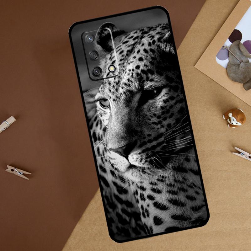Cheetah Panther Snow Cheetah For Oppo A18 A38 A58 A78 A98 A40 A60 A80 A74 A94 A54 A16 A76 A96 A15 A57S A17 A77 Phone Case