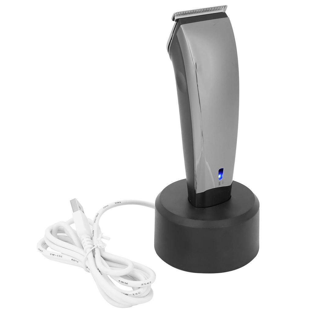 Professional Rechargeable Electric Hair Trimmer Hair Clipper Cutting Machine Styling ToolSilver