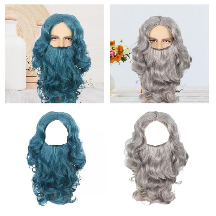 Santa Clause Beard and Wig Santa Costume Accessories Set for Christmas Kid Birthday