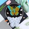 2Pcs Butterfly Earrings Necklace Silicone Mold Suitable for Epoxy Diy Crafts Ornament Pendant Keychain Jewelry Making