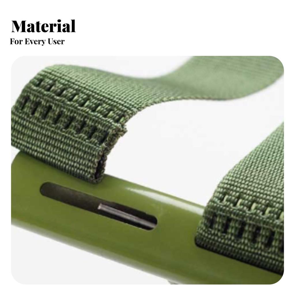 Webbed Folding Stool Foldable Design Foldable Seat Long-Lasting High Load-Bearing For Fishers Campers Fishing Hiking @Outing