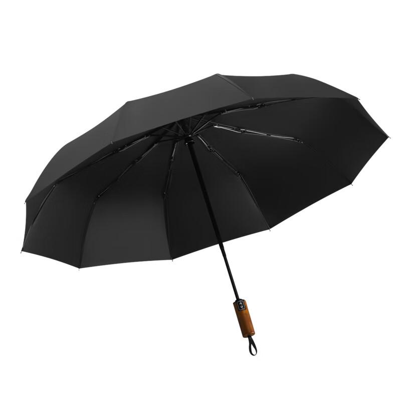 Automatic Solid Wood Handle Umbrella