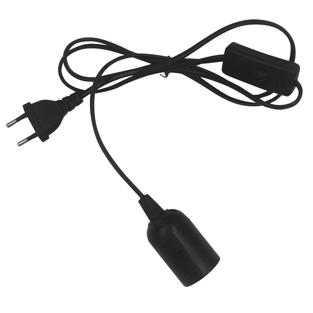 E27 Spiral Socket With Wire Head, Household Pendant Lamp Head, Hanging Spiral Socket Lamp Holder