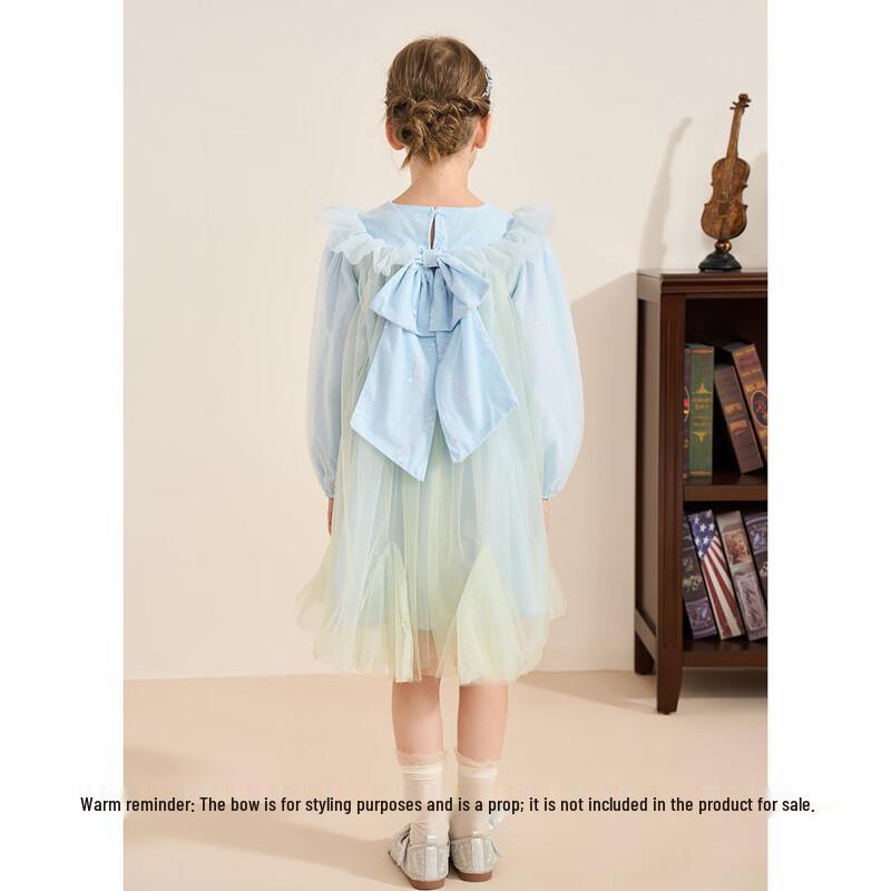 Girls' Sequin Petal Tulle Princess Dress