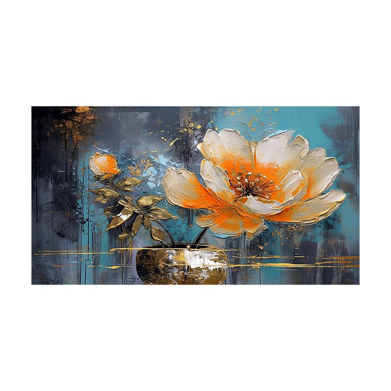 

Абстрактна Біла Сіра Квіти Полотно Картина Скандинавське Мистецтво Стіни Картинки Новий Стиль Метелик Квітка Плакати Та Принти Для Вітальні Домашній Декор Без Рами 50x100cm