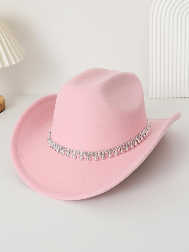 Western Europe and America cowboy top hat men's and women's casual cowboy hat small top hat fashion felt hat