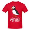 Stück Arktischer Vogel Lustig Baumwoll-T-Shirt Ich mag Papageientaucher Wirklich Oberteile T-Shirts Für Unisex