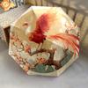 Branch Bird  Pattern, Automatic Folding Umbrella, Portable and Foldable Design, 8 Ribs, a Christmas or Birthday Gift.
