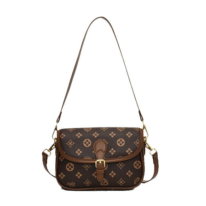 2025 Trendy Women's Crossbody Bag with Wide Strap - Chic Floral Design