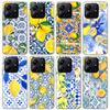 Mediterranes Zitronen-Handyhülle für Xiaomi Redmi Note 15 14 14S 13 12S 12 Pro Plus 11S 11 10S 10 4G Cover 11E 11T 5G Druck Fundas