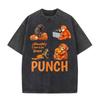 Punch The Funny Monkey Graphic T Shirt Unisex Women Clothing High Quality Crewneck Tshirts Oversized Vintage Washed Humor T Shirts