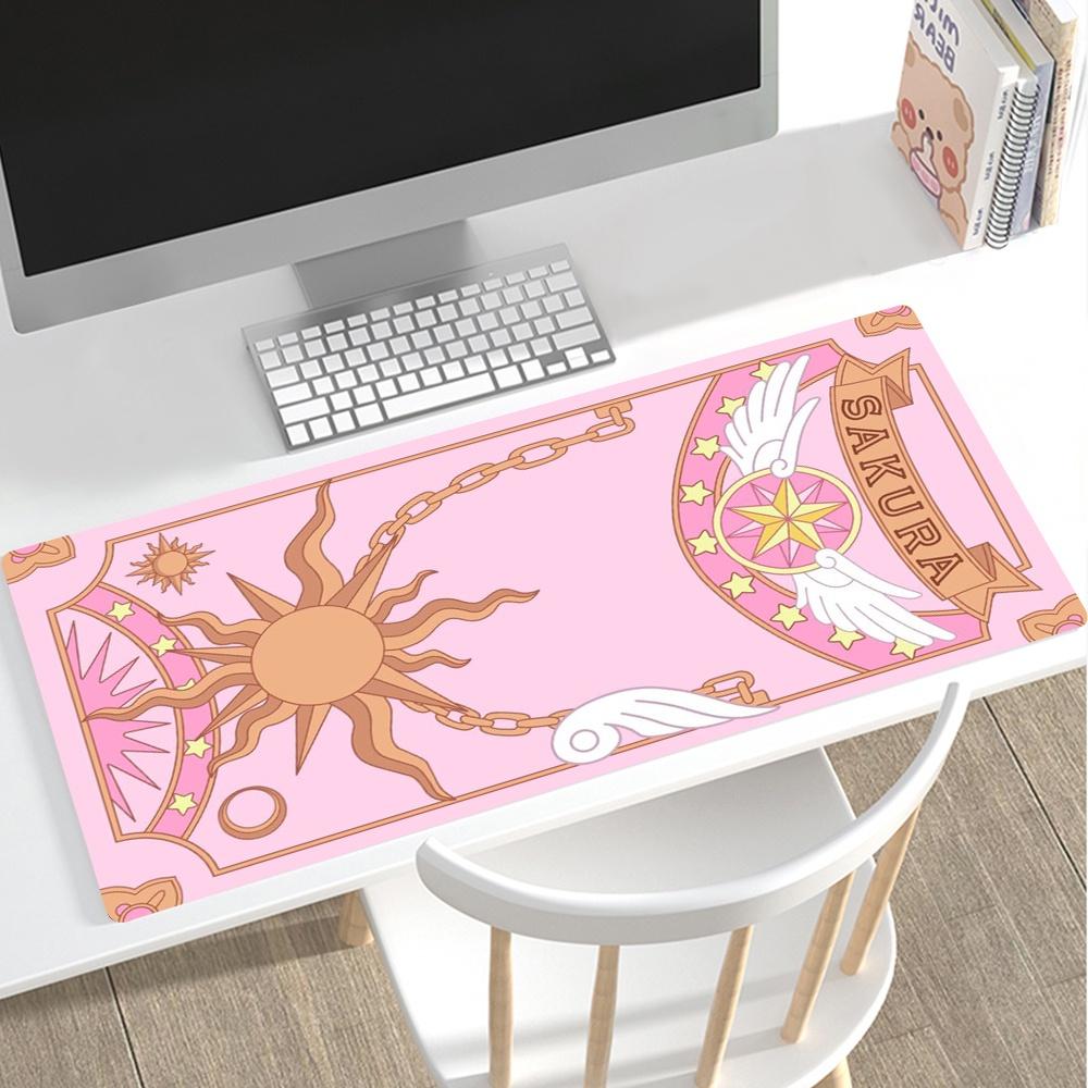 Large Mousepad Cardcaptor Sakura Anime Girl Gamer Gaming Mouse Pad Computer Accessories Keyboard Laptop Padmouse Speed D