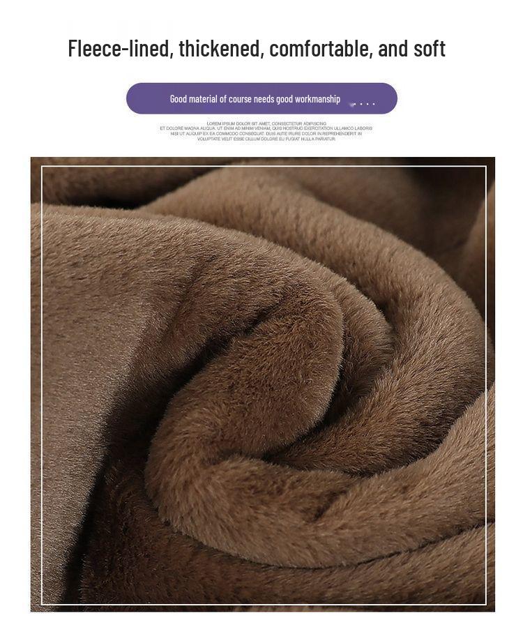 Women's Fleece-Lined Winter Coat for Middle-Aged & Elderly - New Mink Velvet Style for Moms & Grandmas