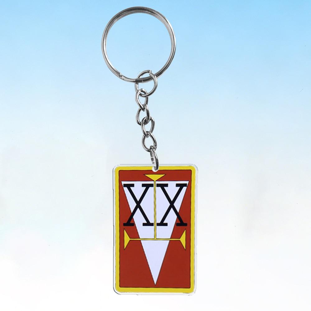 

Retro Anime Merchandise Passport Card Guild Logo Acrylic Keychain Xiao Jie Qi Ya Xi Suo Character Play Cosplay Props Fan Gifts