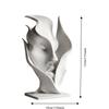 3D Geprinte Halve Gezicht Beeldje Gezichtsversieringen Creativiteit Kunstversieringen Slaapkamer