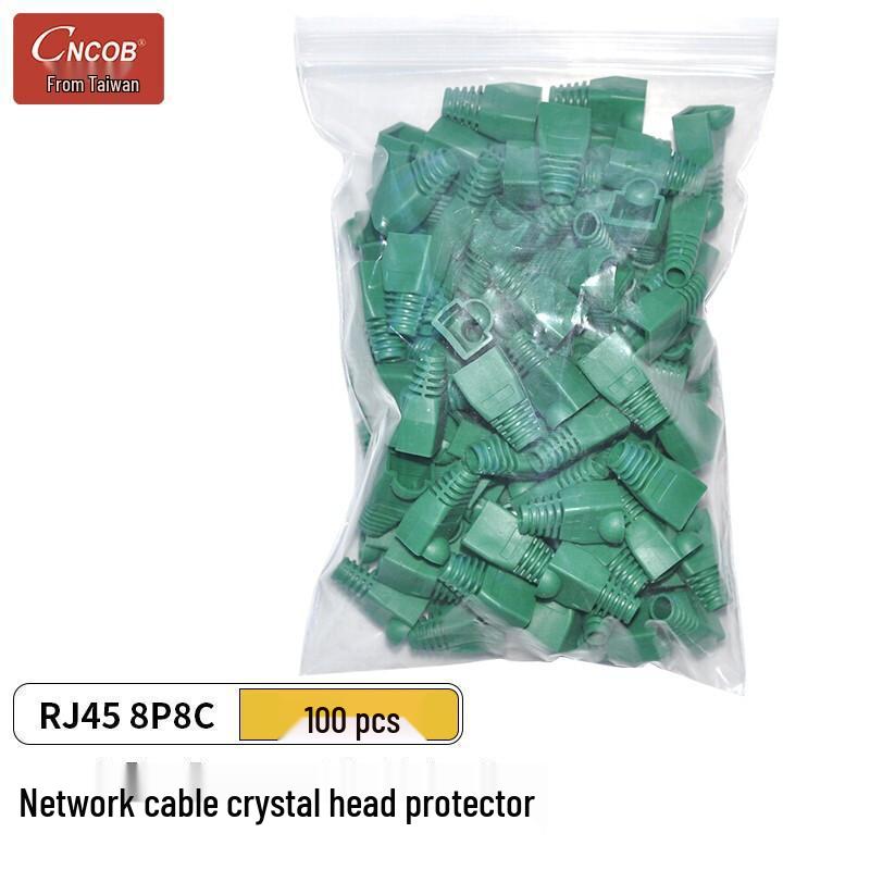 CNCOB Colorful Engineering-Grade RJ45 Cat5e Network Cable Crystal Head Protector 8P8C