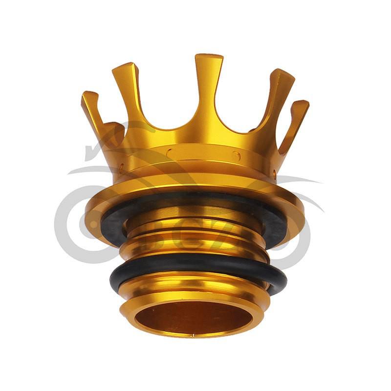

Harley XL883/1200/X48/Dyna/Bagger 250 Retro Crown Fuel Tank Cap Motorcycle Accessory золотой