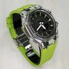 CASIO Men Liquid Crystal/Analog Dual Display Series 44mm Black Watch GA-2100-1A-