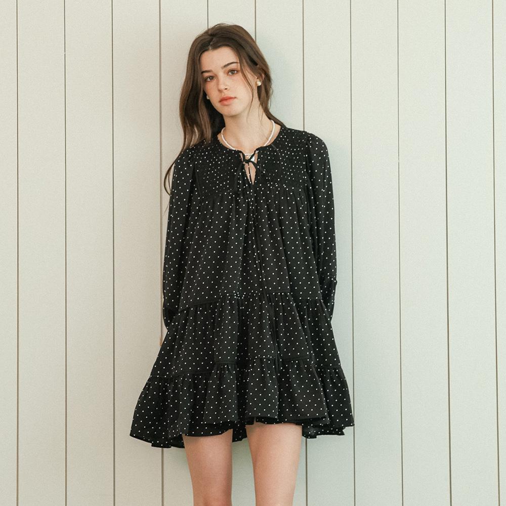 Deondeulob Dd_Polka Dot Tiered Mini Dress_2Color