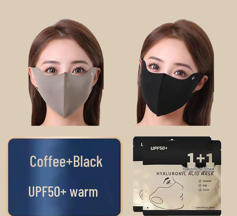 New 3D Face Mask with Hyaluronic Acid, Washable, Cycling Cold Protection & Warmth for Autumn/Winter
