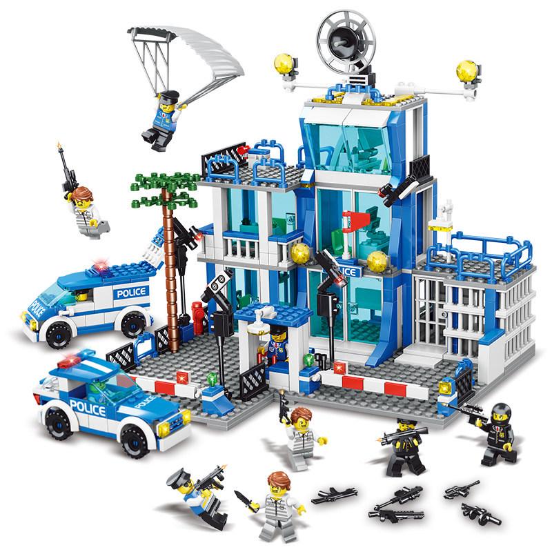 Police Station Building Blocks Toy - Educational Gift for Boys & Girls Ages 6-12 (2026)