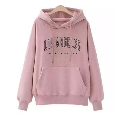 Autumn and Winter Sweater Women's Plush Hooded Pullover Loose Print Large Thin Velvet Coat Ins Fashionable Women