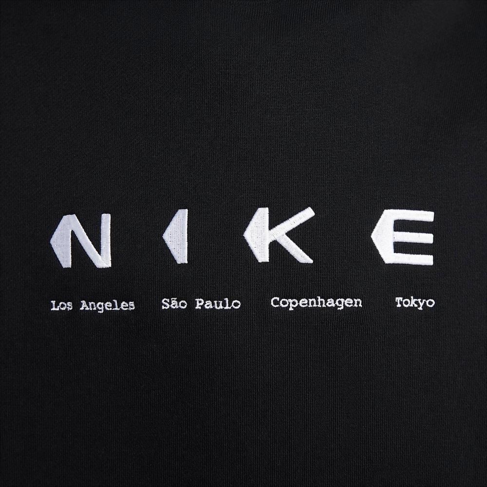 Nike Alphabet Logo Print Hooded Sweatshirt Unisex Tops Black DV9047-010