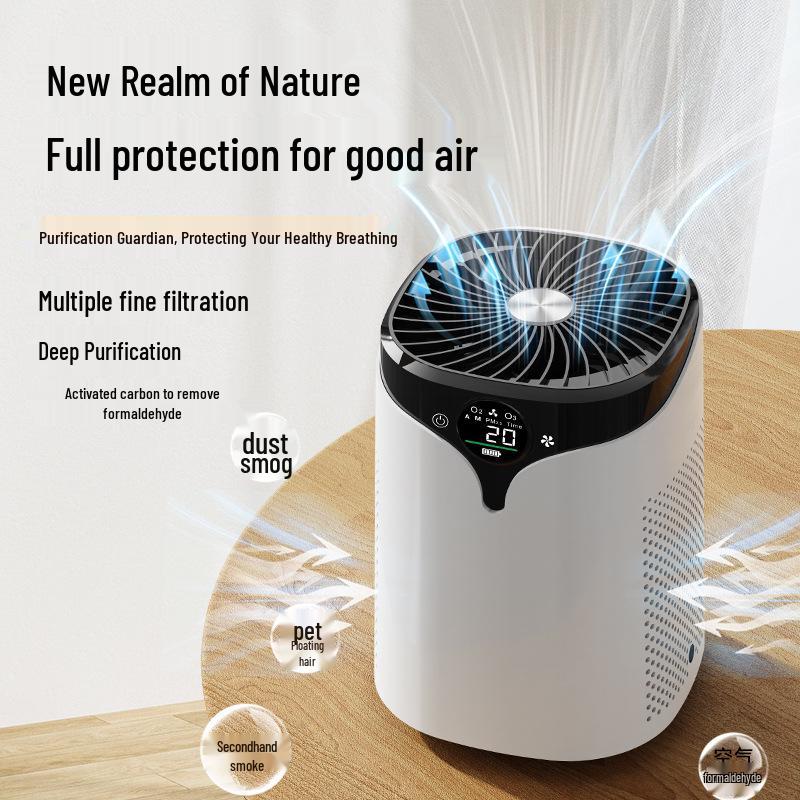 Hot Sale Desktop Air Purifier: Formaldehyde, Pet Hair & Odor Remover with Negative Ion Technology