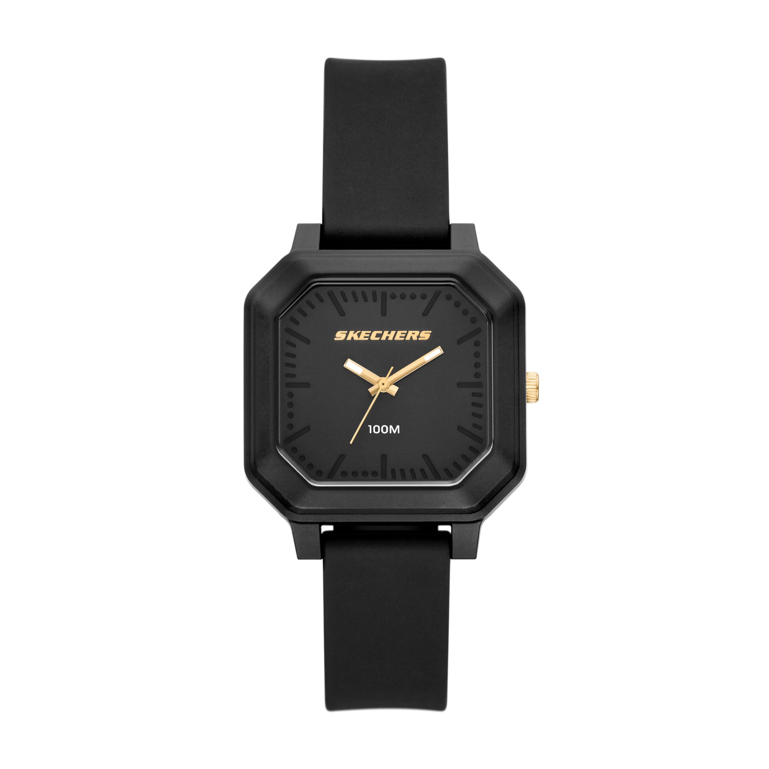Skechers Analog Silicone Watch SR6375 Women s чёрный