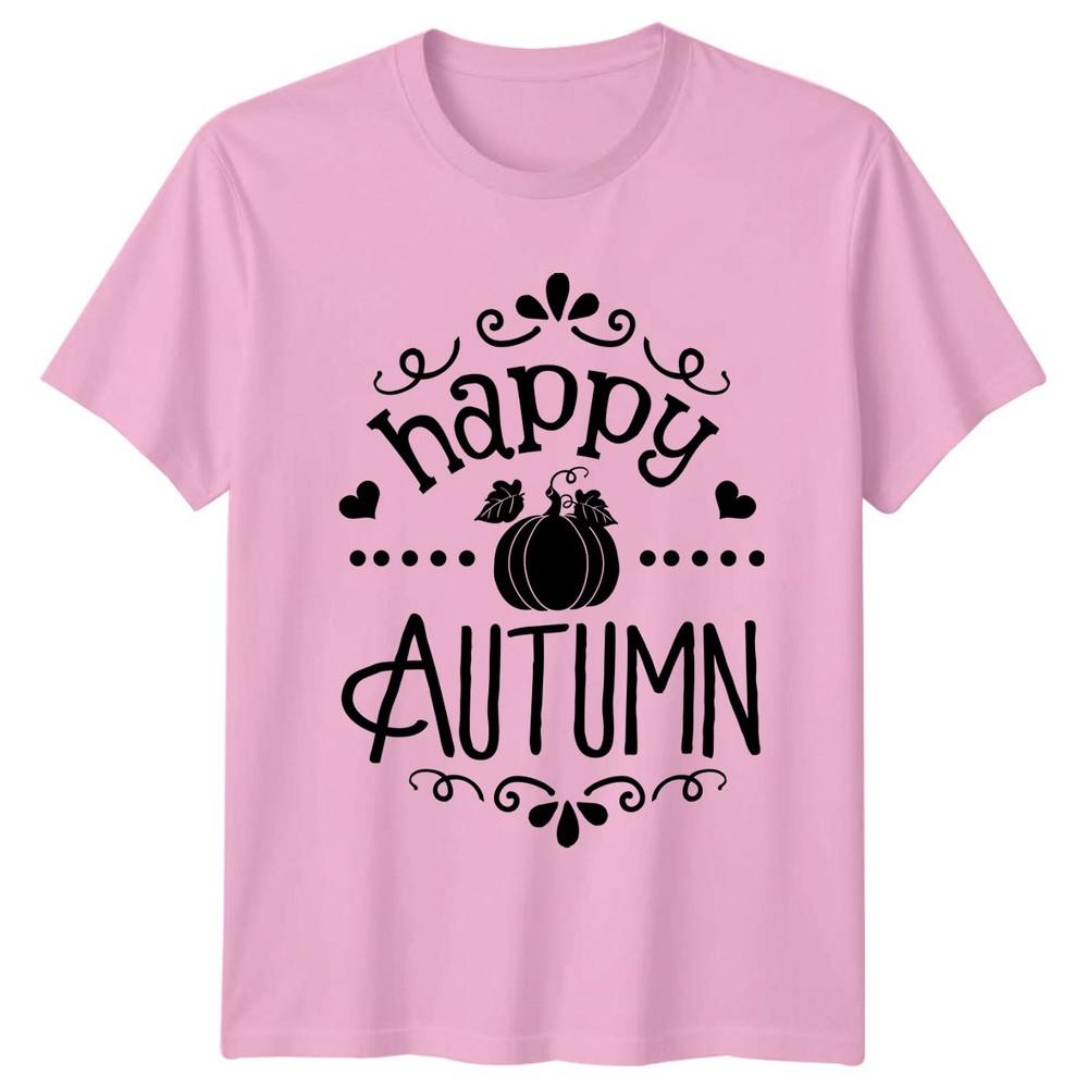 Happy Autumn TShirt Fall Seasonal Decor Gift For Him And Her