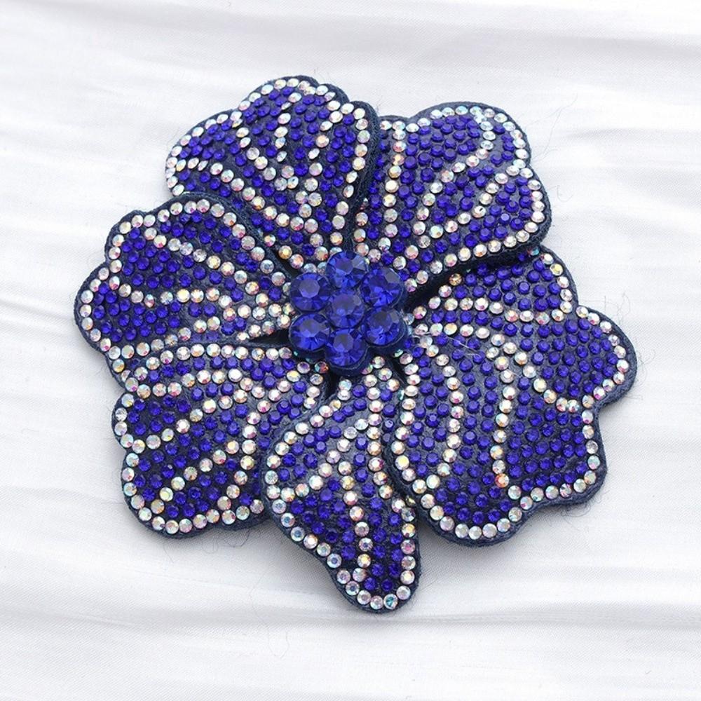 3D Rhinestone Flower Patches Sparkling Sew-On Applique New Jewelry Accessories  Sewing Supplies
