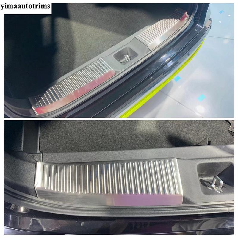 For Honda HR-V HRV Vezel  Rear Bumper Sill Scuff Plate Protector Guard Cover Trim Overlay Car Stainless Steel Accessories