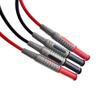 P1032/P1033 4mm 1000V 15A Multimeter Silicone Wire Cable Banana Plug Test Line Injection Molded Straight/Right Angle