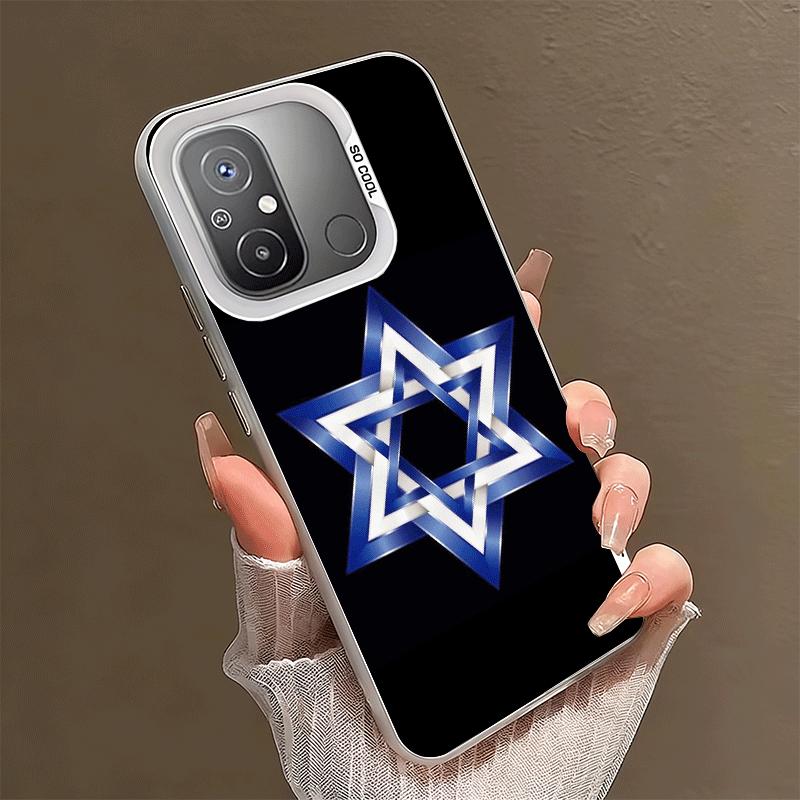 David Jewish Star Symbol Shockproof Phone Case for Xiaomi Poco X7 X6 X5 X3 Pro F7 Ultra M8 Redmi 15C 15 14C 13C 12C 10C 13 12 10