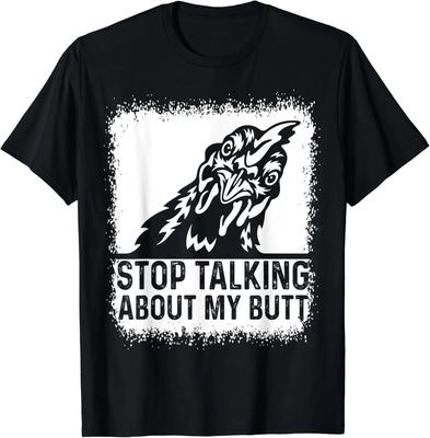Raten Sie mal Reden Sie nicht über meinen Hintern Lustiger Hühnerwitz Geschenk Unisex T-Shirt