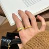 Retro Gold Brushed Diamond-Inlaid Women's Ring, Elegant Adjustable High-End Index Finger Ring