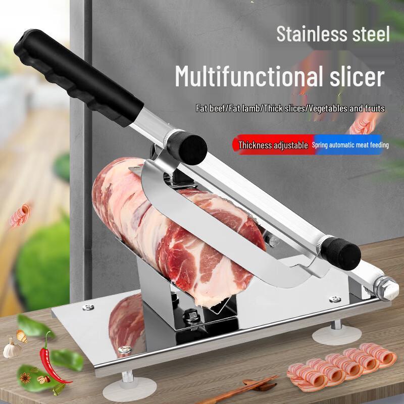 ZISIZ Manual 304 Stainless Steel Meat Slicer
