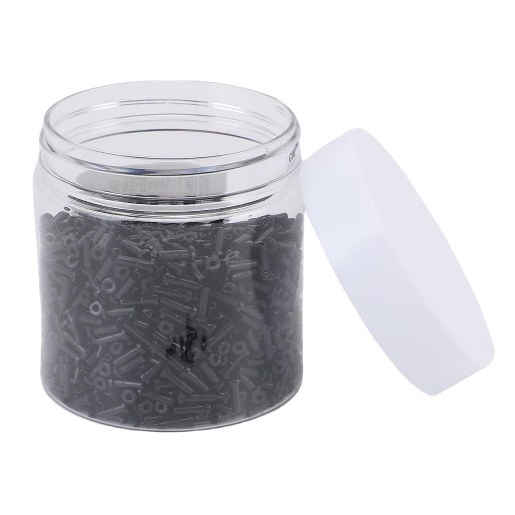 Badminton Racket Eyelets Grommets Badminton String Protector 6.8x2.1mm Black for Repair Single Tube