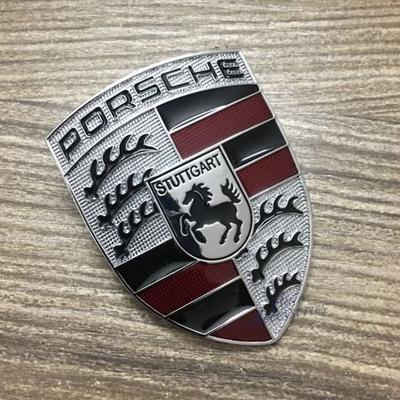 3D Metal Car Hood Front Modification Sticker Body Decorative Decal Modification Accessory For Macan 718 911 918 Boxster