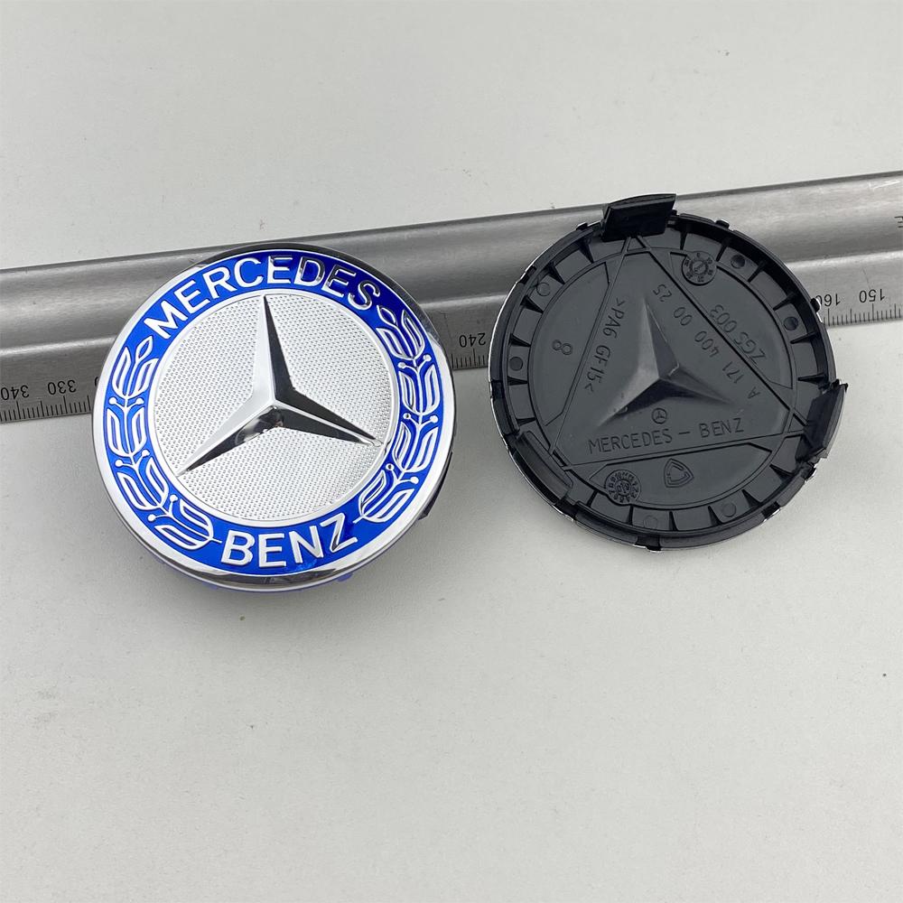 4pcs--75mm Wheel Hub Cap Emblem Replacement For Mercedes Benz AMG C180 C200 E260 E300 ML350 W230 W204 W205 W210 W211 A1714000025