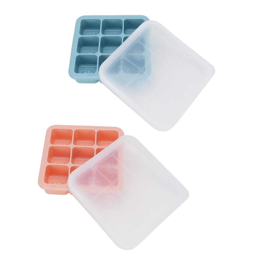 Silicone Ice Cube Tray Multipurpose Flexible Easy Release Baby Food Freezer Tray for Home Kitchen