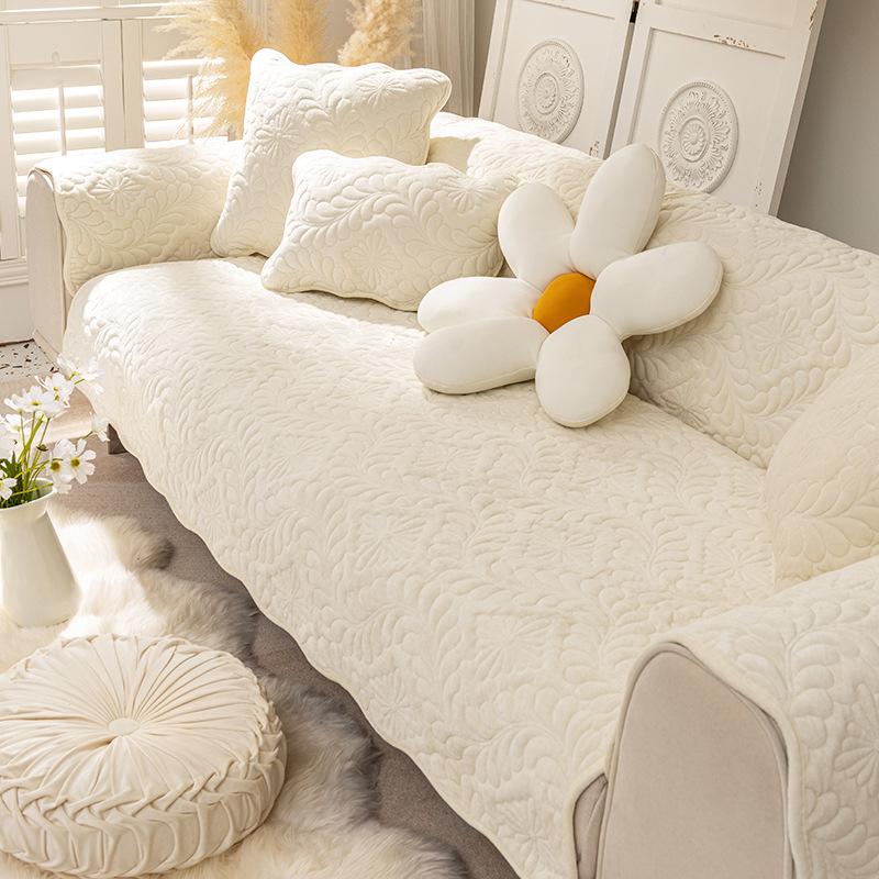 Pernă de canapea Nordic Light Luxury Pernă de pluș scurtă Universală pentru patru sezoane Simplă Anti-alunecare Husă Husă Husă Pânză Îngroșată
