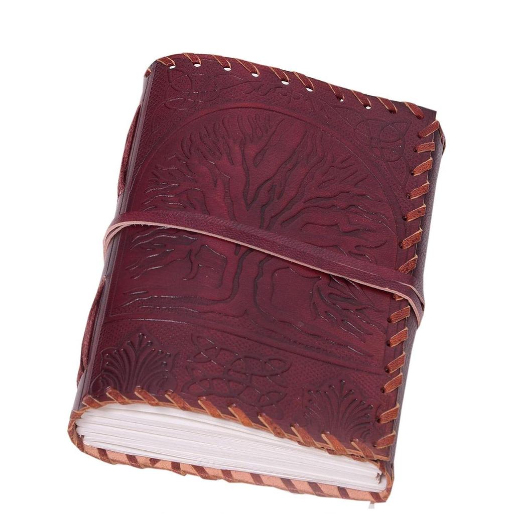 Tree Leather Writing Diary Journal Notebook Travel or Vintage Sketch Book Cotton Paper for Men & Women (7x5 Inch)