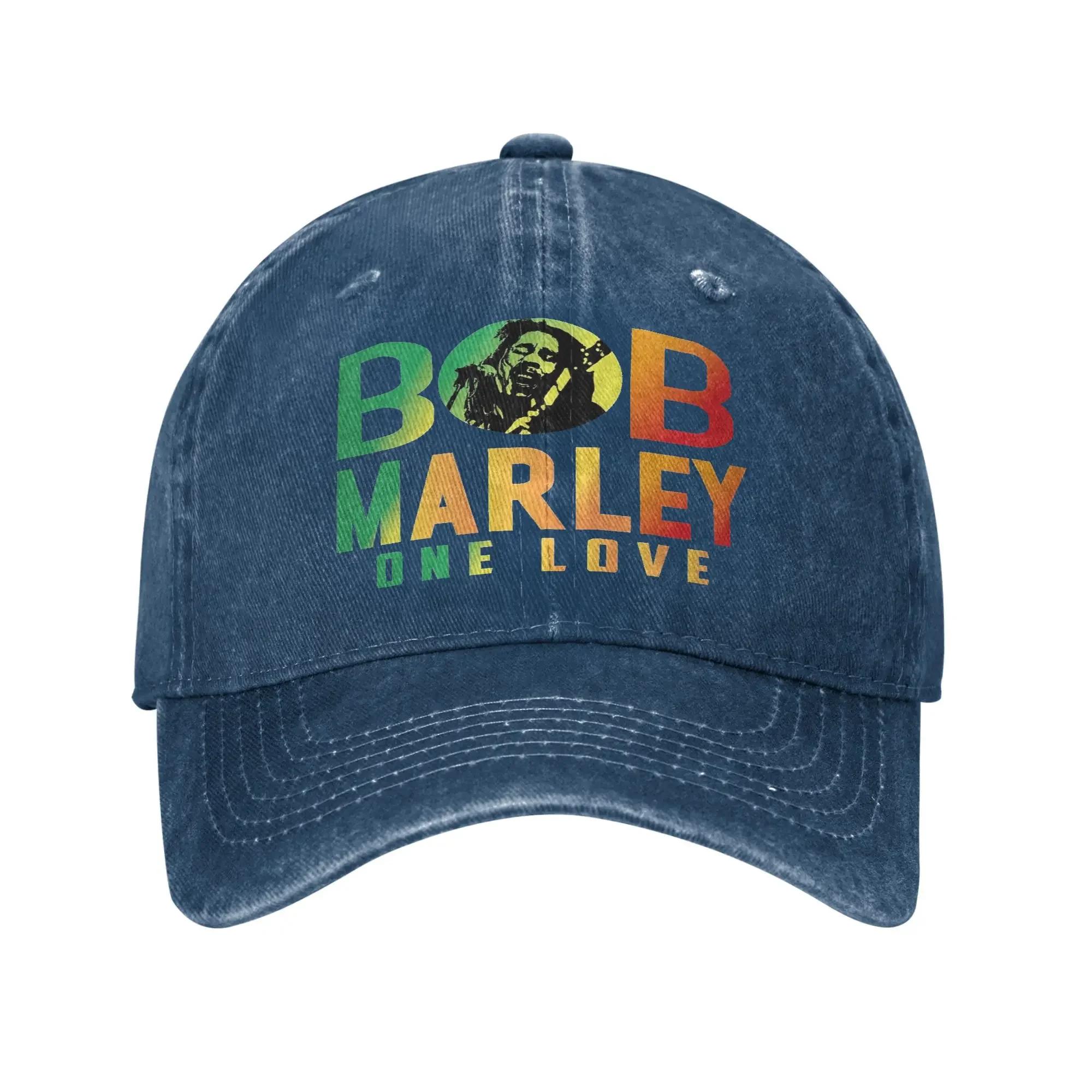 

Bob Marleys 2025 Sun Baseball Cap Streetwear Unisex Women Washed Trucker Hat Adjustable Print Hiking Fishing Cap Birthday Present One Size