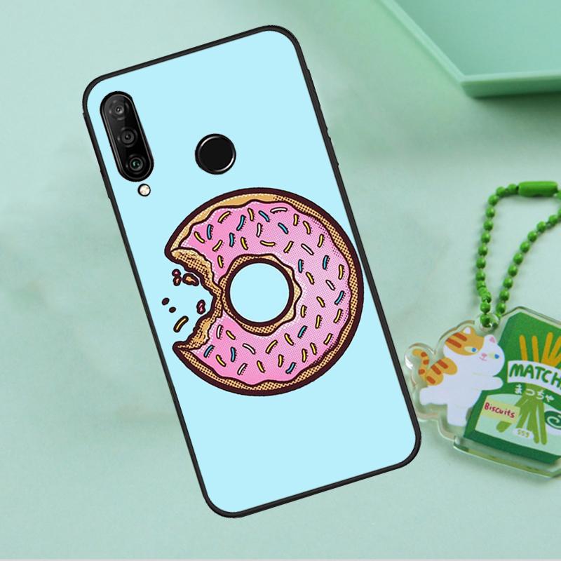 Pizza Sushi Food Donuts For Huawei Nova 8i 11i 12i 12s 9 10 SE Y90 Y60 Y70 Y72 Y61 Y91 P20 P30 P40 Lite P60 Pro Case
